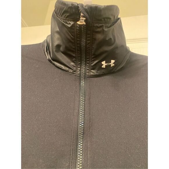 Under Armour Women’s Lux Black Track Jacket Athleisure Size XS - Picture 3 of 7